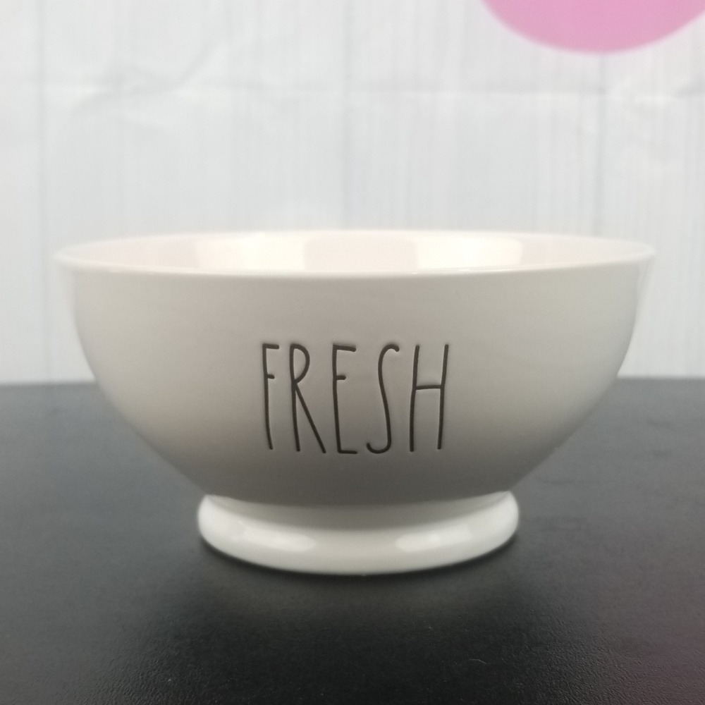 Rae Dunn Ceramic Bowl “FRESH”